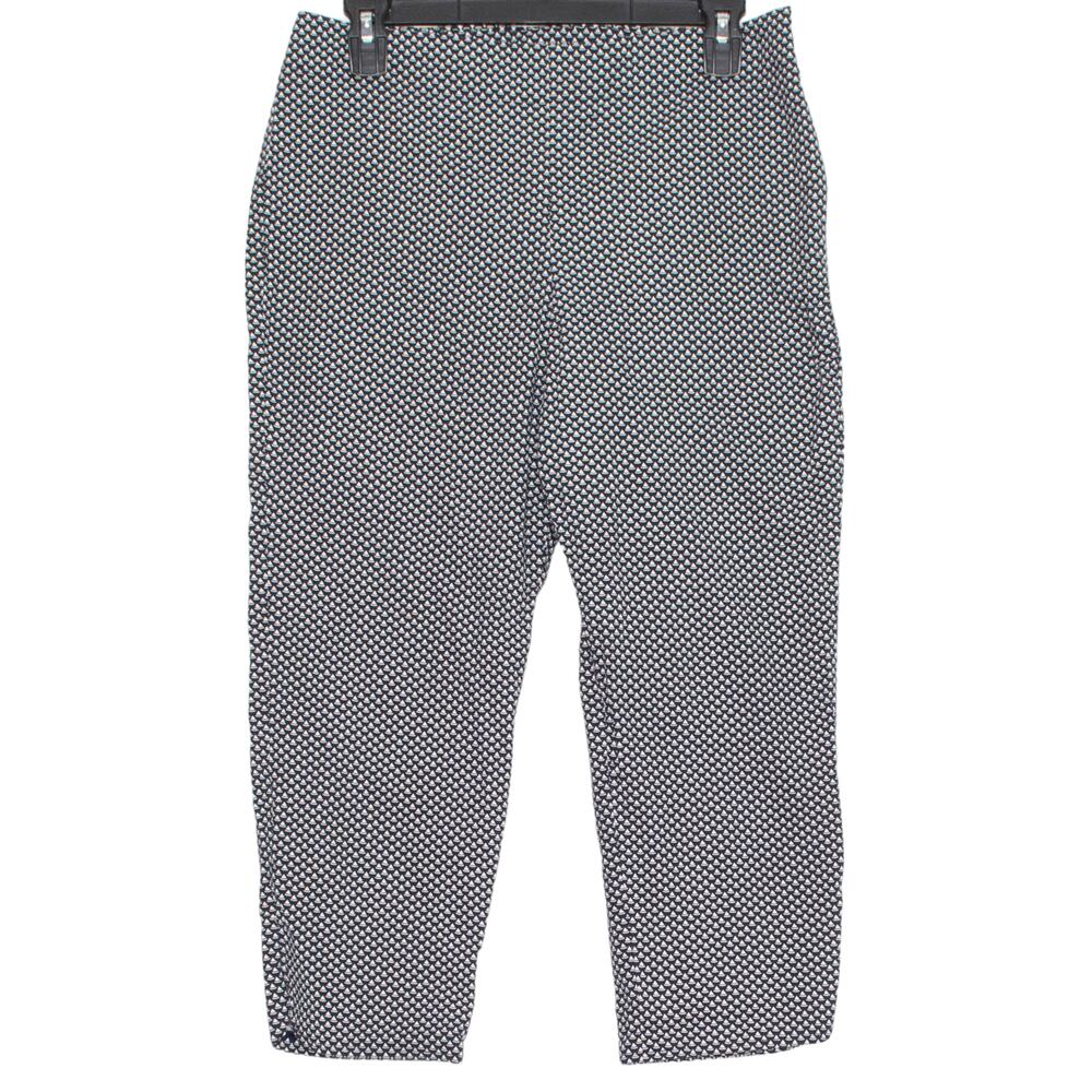 Talbots Dress Pants Heritage Crop Minimalist Geometric Smart Casual Blue Size 6P